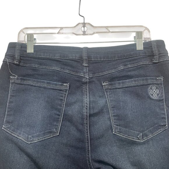 Laurie Felt Silky Ankle Skinny Jeans Dark Wash Stretch Soft Basic Size L - Picture 8 of 12